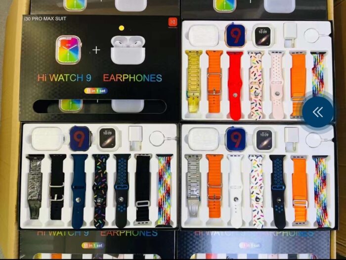 I30 pro max SUIT Smart watch with Earbuds Series 9 Smart watch 11 in 1 (random color) - Image 2