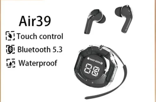 Air39 With Pouch High Quality Sound – Bluetooth 5.3 (colour Random) - Image 2