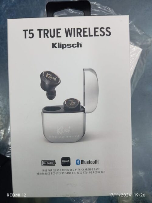 Klipsch T5 True Wireless Earphones With Charging Case Bluetooth Earphones ,earbuds (silver Color Body ) - Image 10