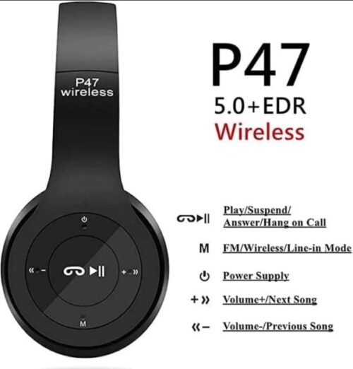 P47 Wireless Headphones Invincible Ultra Small Bluetooth Headset For Gaming (random Color) - Image 2